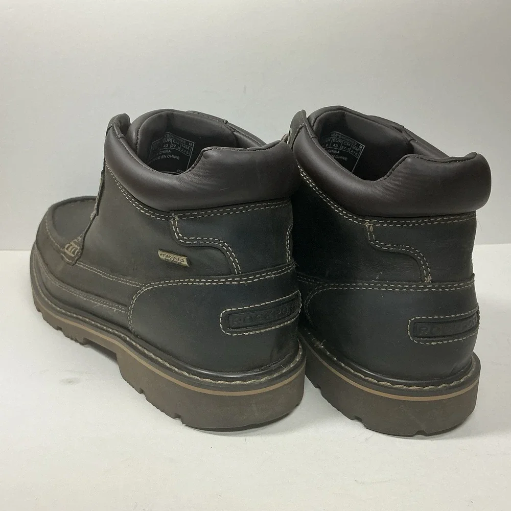 Rockport Hydro-Shield Waterproof Chukka Boots Mens Sz 9.5 Brown Leather Hiking